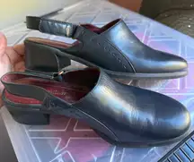 Naturalizer Women’s Black Slingback Mule Heels 9M