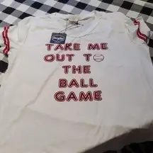 DaisyRae Everyday Take Me Out to The Ball Game Shirt Size XL