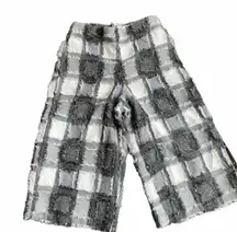 Checkered Fringe Capris