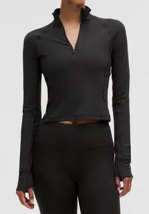 Lululemon It's Rul Cropped Half Zip. Size 8