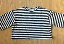 The Frankie shop stripped cropped top