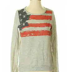 INC Patriotic AmericanFlag Sweatshirt Liteweight S