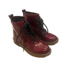 Red Combat Boots