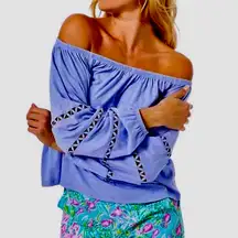 Lilly Pulitzer Periwinkle Purple Katt Top- NWOT