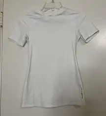 Tommie Copper Pro Grade Short Sleeve Shoulder Upper Back Pain White Shirt Small