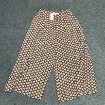 Anthropologie Bishop + Young Gypsy Wide Leg Pant NWT Size Small Tile Print Red