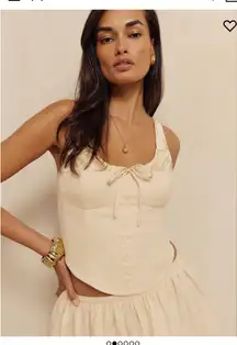 Reformation Evy Linen Two-Piece (top only) 