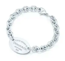 Tiffany & Co Return To Tiffany Oval Tag Sterling Silver Bracelet