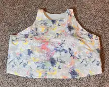 Old Navy Active Tank‎ Top PowerChill Light Support Floral Print 4X