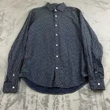 Boden Womens Shirt Size M Button Up Collared Classic Fit Cotton Career Blue