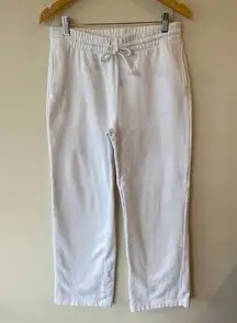 Aritzia Tna Women's Fleece Sweatpants Medium CozyAF White Drawstring Loungewear