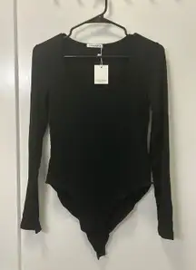 Black Long Sleeve Bodysuit