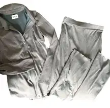 SAYLOR Metallic Rib Knit Pant Set in Teal NWT Sz Small‎