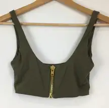 Meshki Zip‎ Front Bra Bikini Top