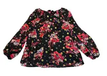 3/$15 NINE WEST floral blouse nwt