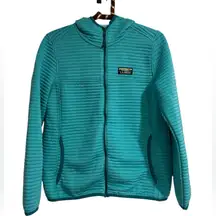 L.L. BEAN Aqua Women's Airlight
Knit Full-Zip Hoodie EUC