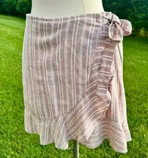 Abercrombie & Fitch Striped Wrap Skirt