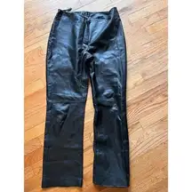 COPY - INC black Leather 6 Pants Loose 28” Inseam Vintage Y2k