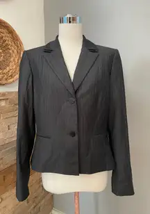 Calvin Klein Black Pinstripe Blazer size 10