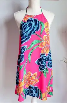 Show Me Your Mumu New Katy Floratopia Colorful Mini Halter Dress Size Medium