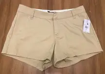 NWT Volcom So Chickie Short Khaki Chino Shorts Size 26 Skate Surf Beach Vacay