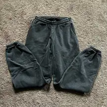 Los Angeles Apparel Garment Dyed Vintage Black Heavy Weight Sweatpants