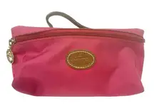 Longchamp Mint Pink Nylon Le Pliage Paris Cosmetic Travel Bag