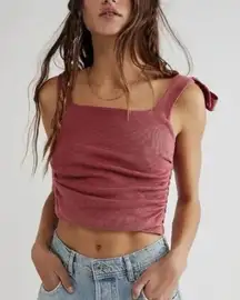 ✨Free People Boulevard Tank Mauve Sz Small Top✨