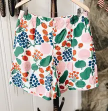 Uniqlo x Marimekko Tori Fruit Print Poplin Cotton Shorts