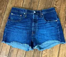 Women’s Levi’s 501 denim jean cutoff shorts size 31