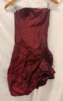 Vintage‎ Gunne Sax Strapless Short Bubble Dress Goth Vampire Holloween