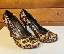 Dollhouse Animal Print Heels Sz 6.5 NWOB