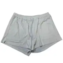 Summersalt Womens Shorts Light Blue Size 1XL Drawstring Terry Like Lining Pocket