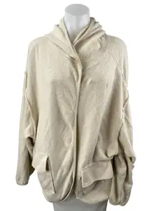 Urban Outfitters Out from Under Beige Fleece Hoodie Hooded Sweater Top Size M