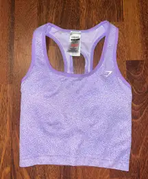 Gymshark Adapt animal Seamless Crop Tank - Reef Soft Lilac