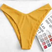 🌸(3/$20) mustard high rise bikini bottom