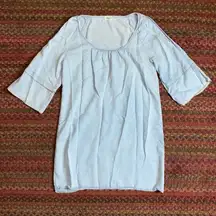 LIGHT BLUE OPEN SLEEVE BOHO WESTERN SHIFT DRESS