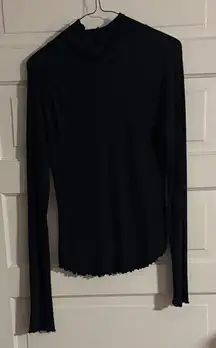 Free People Intimately Long Sleeve Thermal Mockneck Turtleneck Top