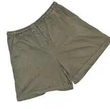 Vintage 90s Olive Green Jennifer Moore Athleisure Cotton Shorts Women’s Medium!