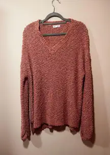 Blushing Brunette oversized sweater