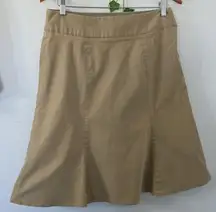 Classic Gap Khaki A-line Skirt