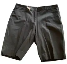 White House Black Market Black Bermuda Shorts Sz 10 EUC #6184