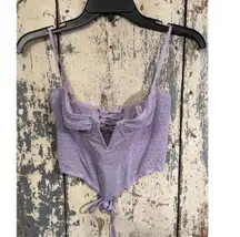 Urban Outfitters Out from Under purple corset top size medium