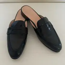 Academy penny-loafer mules in patent leather size 8