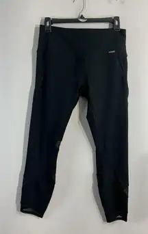 Womans RBX Medium Black Pull On Capri Active Leggings