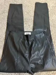Free People Black Leather Pants