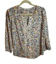 COLLECTIVE CONCEPTS FLORAL PAISLEY BLOUSE