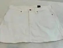 AG ADRIANO GOLDSCHMIED womens Lula braided light wash denim pencil skirt