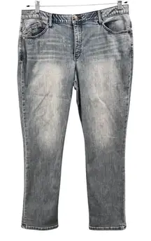 Democracy‎ Womens Skinny Jeans Size 16 AB Solution Mid Rise Denim Elastic Waist