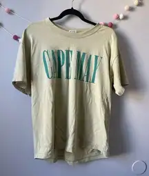 Vintage Cape May New Jersey Green Distressed T-Shirt